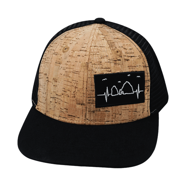 Cabo Hat, Baseball Hat, Snapback Hat, Cork, Black, Mens Hat, Womens Hat, Front Picture