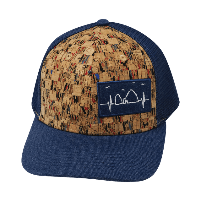 Cabo Hat, Baseball Hat, Snapback Hat, Cork, Navy, Mens Hat, Womens Hat, Front Picture