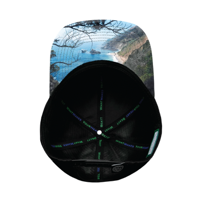 California Hat, Baseball Hat, Snapback Hat, Green Camo, Black, Mens Hat, Womens Hat, Underbill Picture