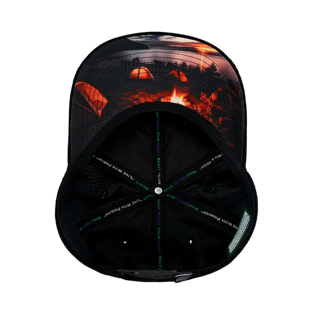 Camping Hat, Baseball Hat, Snapback Hat, Cork, Black, Mens Hat, Womens Hat, Underbill Picture