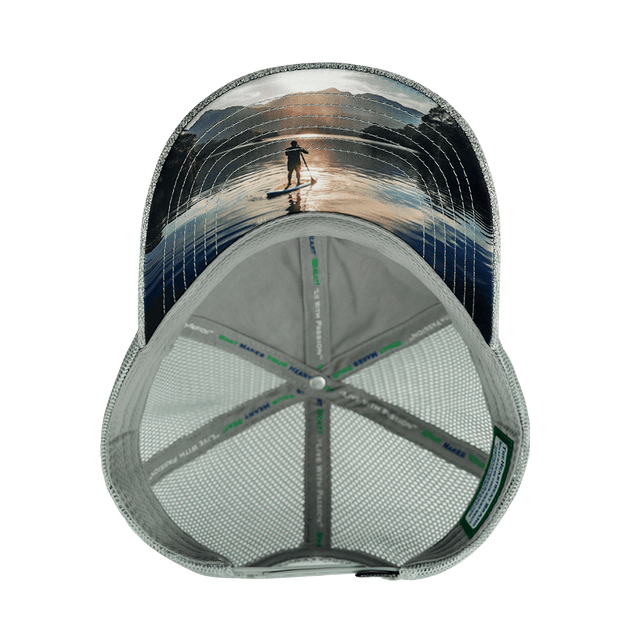 Paddle Board Hat, Dad Hat, Snapback, Gray Hemp, Gray, Mens Hat, Womens Hat, Underbill Picture