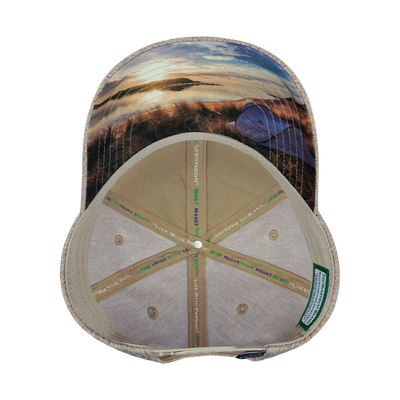 Camping Hat, Low Profile, Snapback Hat, Tan Hemp, Mens Hat, Womens Hat, Underbill Picture