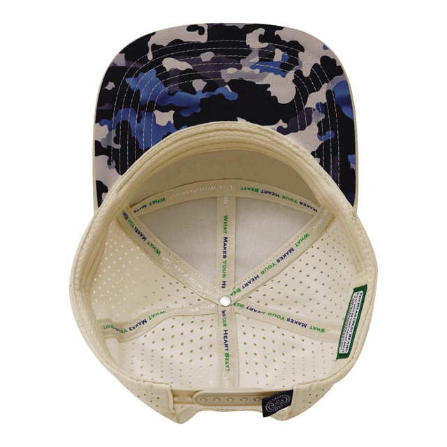 Color Vibes Hat, Flat Bill, Snapback Hat, Dusk Camo, Cream, Charcoal, Mens Hat, Womens Hat, Underbill Picture