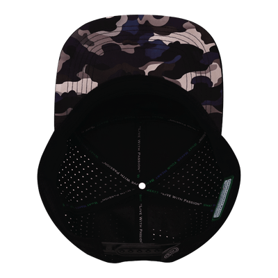 Color Vibes Hat, Flat Bill, Snapback Hat, Desert Night Camo, Black, Cream, Mens Hat, Womens Hat, Underbill Picture
