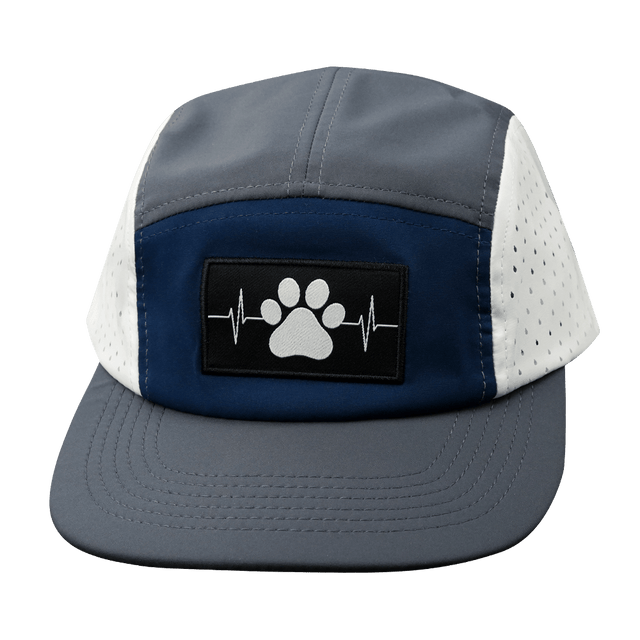 Dog Hat hat, 5 Panel Hat, Snapback, Charcoal, Navy, White, Mens Hat, Womens Hat, Front Picture