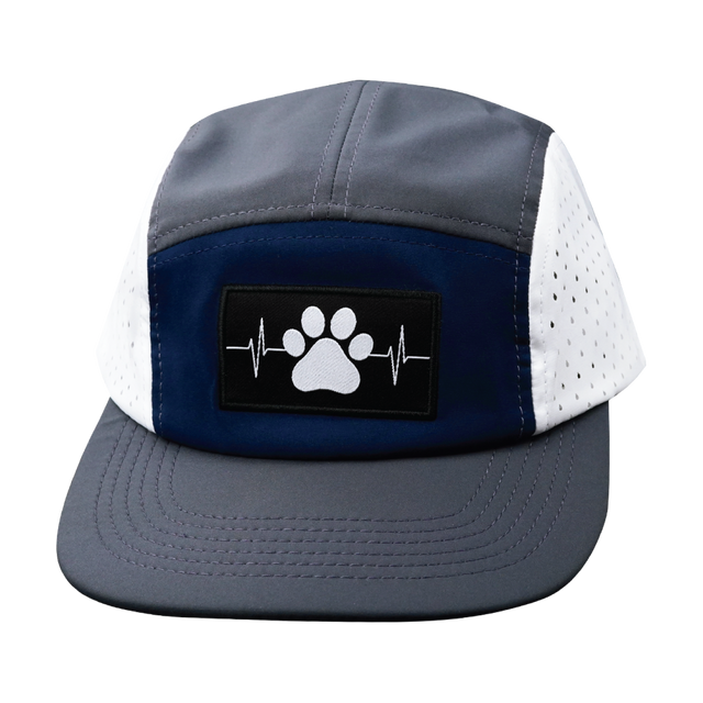 Dog Hat hat, 5 Panel Hat, Snapback, Charcoal, Navy, White, Mens Hat, Womens Hat, Front Picture