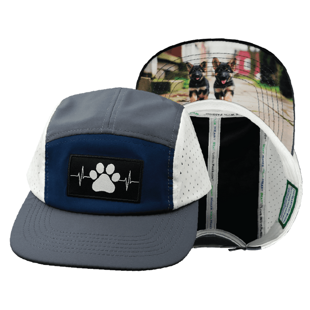 Dog Hat hat, 5 Panel Hat, Snapback, Charcoal, Navy, White, Mens Hat, Womens Hat, Main Picture