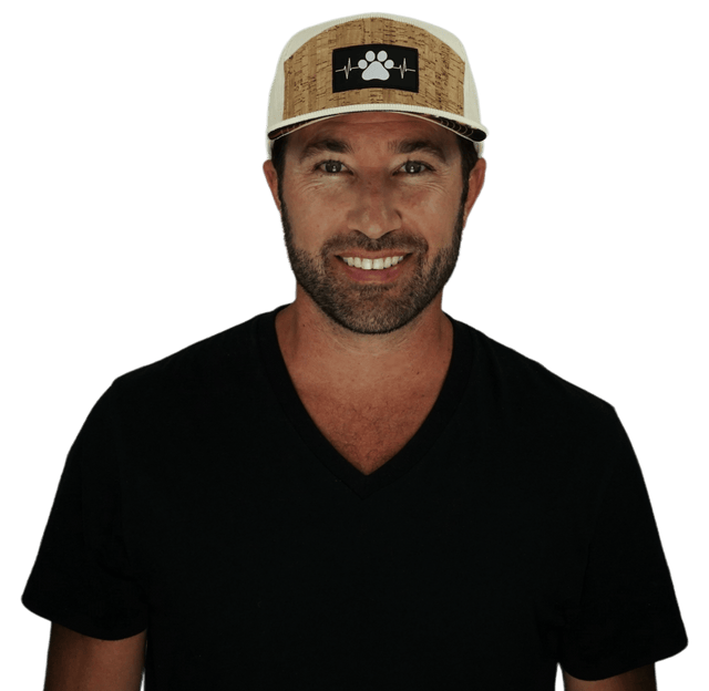 Dog Hat, Flat Bill, Snapback Hat, Corduroy, Cork, Cream, Mens Hat, Womens Hat, Man In Hat Picture