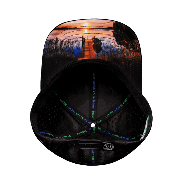 Fishing Hat, Baseball Hat, Snapback Hat, Cork, Black, Mens Hat, Womens Hat, Underbill Picture