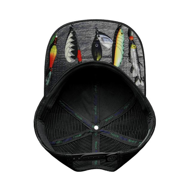 Fishing Hat, Baseball Hat, Snapback Hat, Cork, Charcoal Gray, Mens Hat, Womens Hat, Underbill Picture