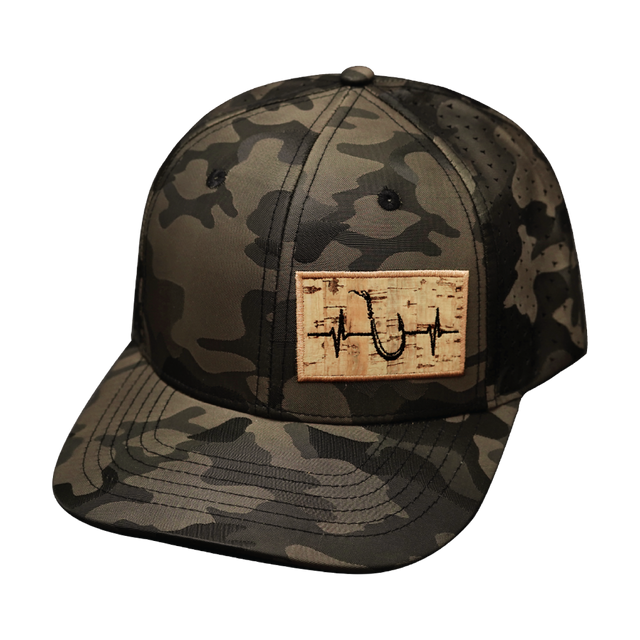 Fishing Hat, Baseball Hat, Snapback Hat, Tan Camo, Mens Hat, Womens Hat, Front Picture