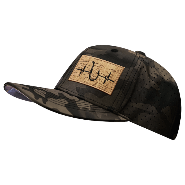 Fishing Hat, Baseball Hat, Snapback Hat, Tan Camo, Mens Hat, Womens Hat, Side Picture