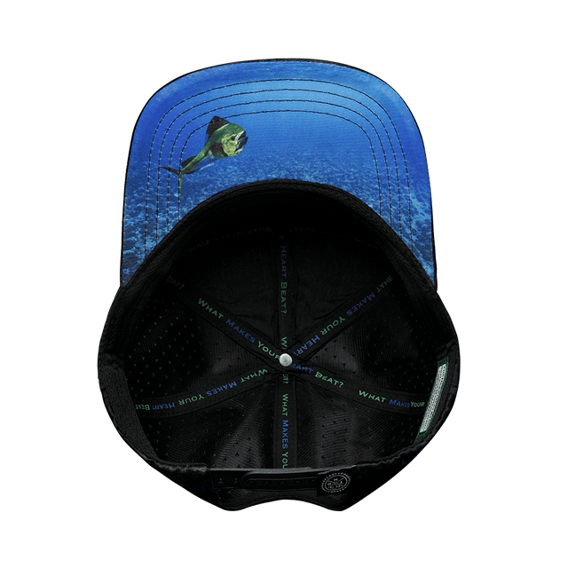 Fishing Hat, Flat Bill, Snapback Hat, Navy Camo, Mens Hat, Womens Hat, Underbill Picture