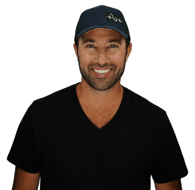 Fishing Hat, Low Profile, Ponytail, Snapback Hat, Soft Navy Camo, Black, Mens Hat, Womens Hat, Man In Hat Picture