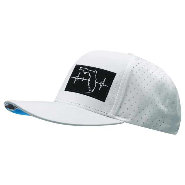 Florida Hat, Baseball Hat, Snapback Hat, White, Mens Hat, Womens Hat, Side Picture