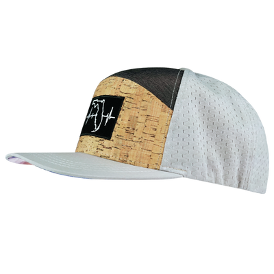 Florida Hat, Flat Bill, Snapback Hat, Cork, Gray, Charcoal, Mens Hat, Womens Hat, Side Picture