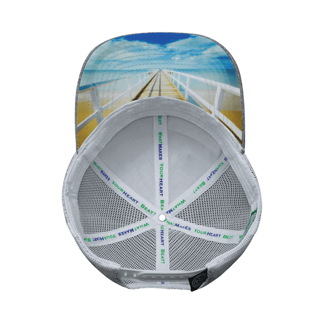 Florida Hat, Low Profile, Snapback Hat, Heather Gray, White, Mens Hat, Womens Hat, Underbill Picture