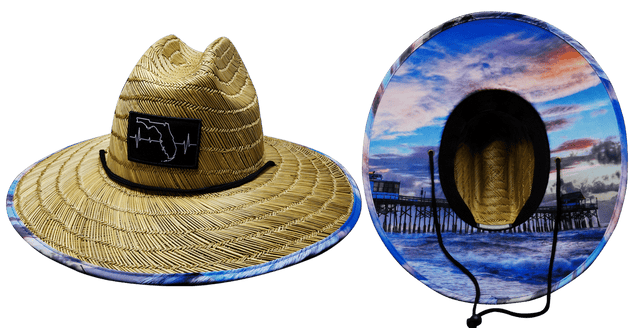 Florida Straw, Sun Hat, Pier, Mens Straw Hat, Womens Straw Hat, Main Picture