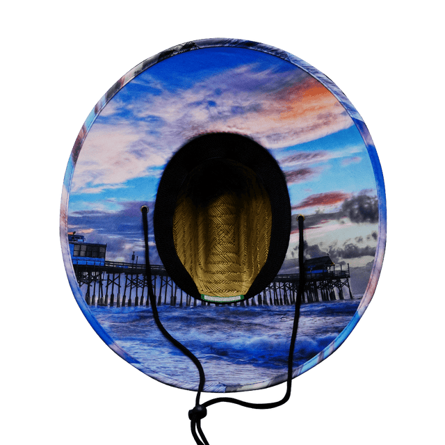 Florida Straw, Sun Hat, Pier, Mens Straw Hat, Womens Straw Hat, Underbill Picture