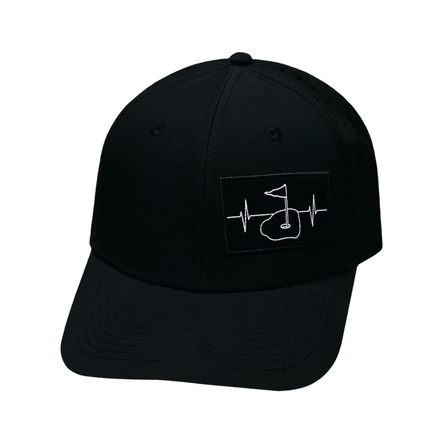 Golf Hat, Baseball Hat, Snapback Hat, Black, Mens Hat, Womens Hat, Front Picture