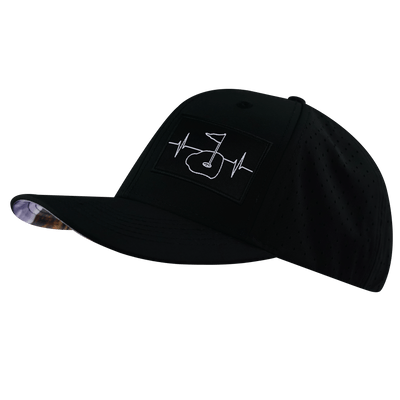 Golf Hat, Baseball Hat, Snapback Hat, Black, Mens Hat, Womens Hat, Side Picture
