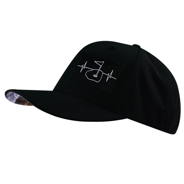 Golf Hat, Baseball Hat, Snapback Hat, Black, Mens Hat, Womens Hat, Side Picture