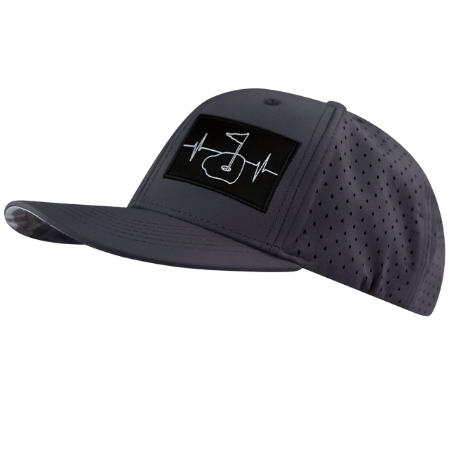 Golf Hat, Baseball Hat, Snapback Hat, Charcoal, Mens Hat, Womens Hat, Side Picture
