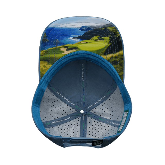 Golf Hat, Baseball Hat, Snapback Hat, Cork, Slate Blue, Mens Hat, Womens Hat, Underbill Picture