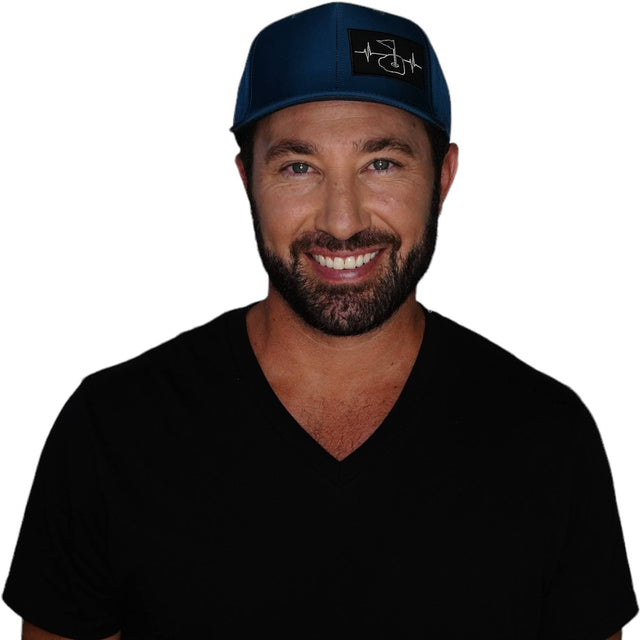 Golf Hat, Baseball Hat, Snapback Hat, Dark Blue, Mens Hat, Womens Hat, Man In Hat Picture