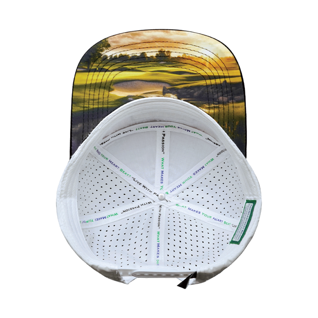 Golf Hat, Flat Bill, Snapback Hat, Cork, Black, Navy, White, Mens Hat, Womens Hat, Underbill Picture