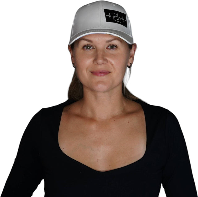 Golf Hat, Low Profile, Ponytail, Snapback Hat, White, Mens Hat, Womens Hat, Woman In Hat Picture