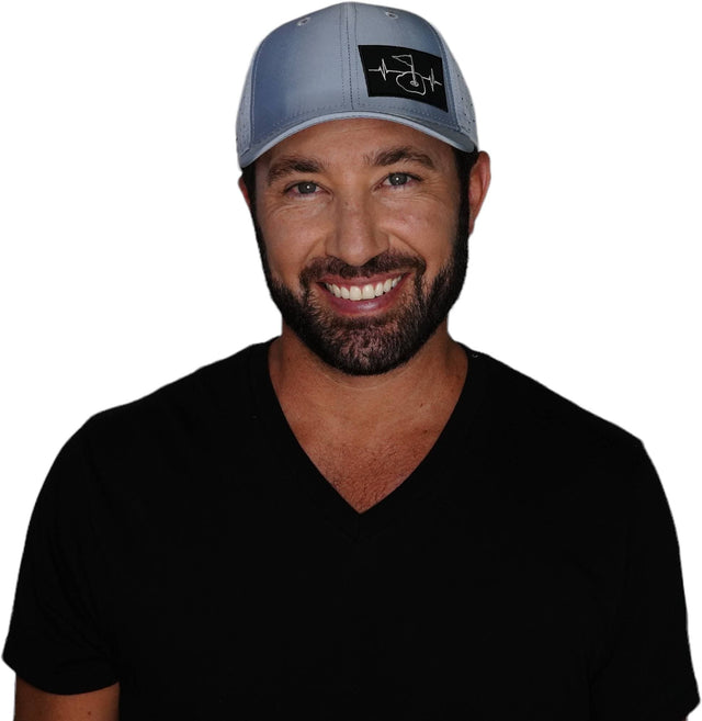 Golf Hat, Low Profile, Snapback Hat, Blue Ice, Mens Hat, Womens Hat, Man In Hat Picture