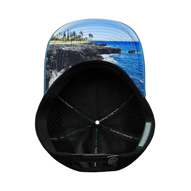 Golf Hat, Trucker Hat, Snapback Hat, Slate Blue, Black, Mens Hat, Womens Hat, Underbill Picture