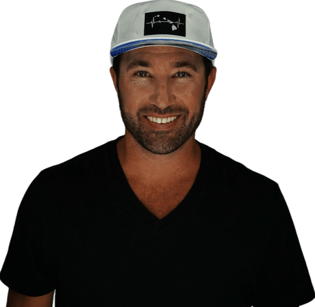 Hawaii Hat, Flat Bill, Snapback Hat, White Camo, Mens Hat, Womens Hat, Man In Hat Picture
