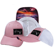 Hawaii Hat, Low Profile, Ponytail, Snapback Hat, Pink, White, Mens Hat, Womens Hat, Main Picture