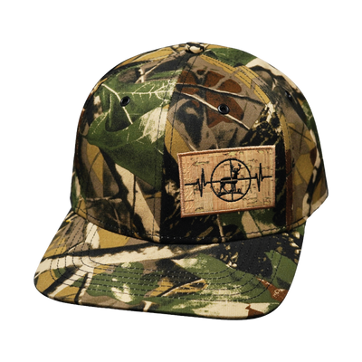 Hunting Hat, Baseball Hat, Snapback Hat, Tan Tree Camo, Mens Hat, Womens Hat, Front Picture