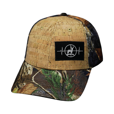 Hunting Hat, Low Profile, Snapback Hat, Cork, Fall Camo, Mens Hat, Womens Hat, Front Picture