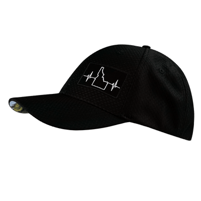 Idaho Hat, Athletiic Fit, Airmesh, Snapback Hat, Black, Mens Hat, Womens Hat, Side Picture