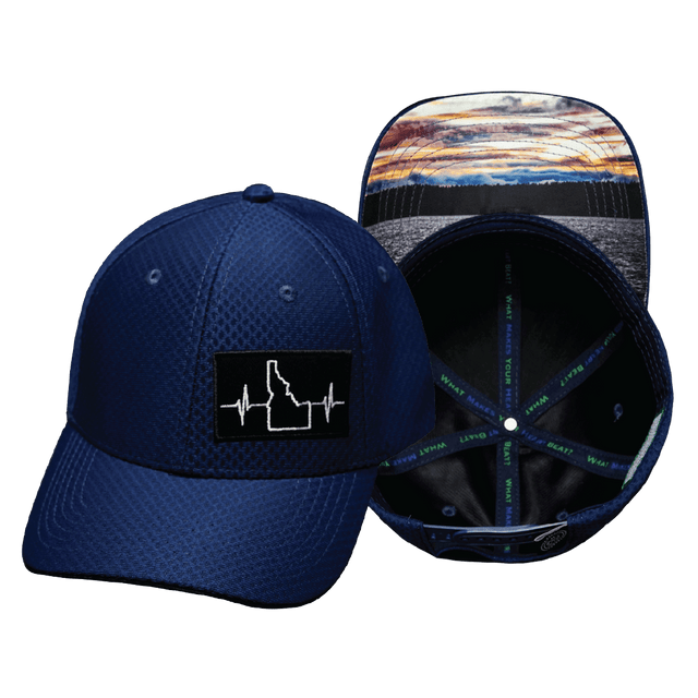 Idaho Hat, Athletiic Fit, Airmesh, Snapback Hat, Navy, Mens Hat, Womens Hat, Main Picture
