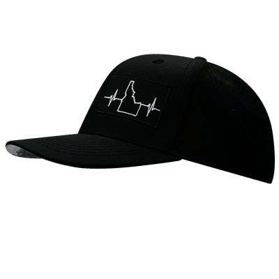 Idaho Hat, Baseball Hat, Snapback Hat, Black, Mens Hat, Laser Mesh, Womens Hat, Side Picture