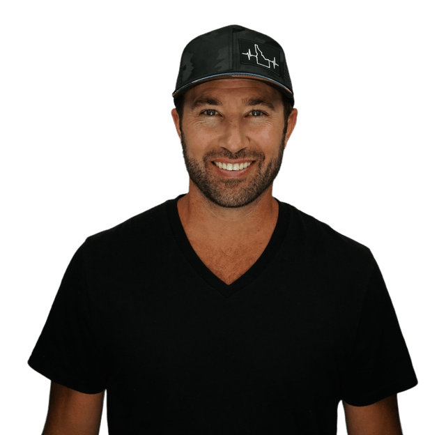 Idaho Hat, Baseball Hat, Snapback Hat, Black Camo, Black, Mens Hat, Womens Hat, Man In Hat Picture