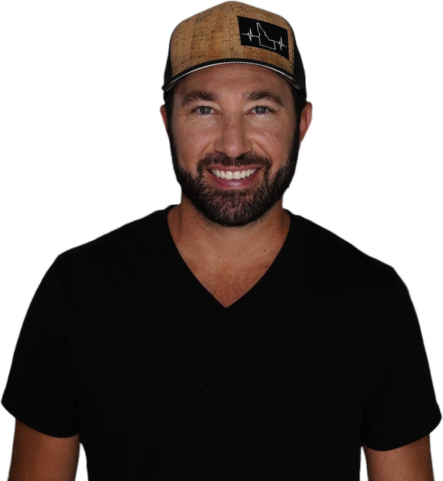 Idaho Hat, Baseball Hat, Snapback Hat, Cork, Black, Mens Hat, Womens Hat, Man In Hat Picture