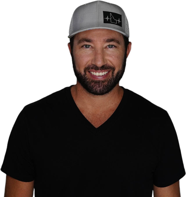 Idaho Hat, Baseball Hat, Snapback Hat, Gray, Mens Hat, Womens Hat, Man In Hat Picture