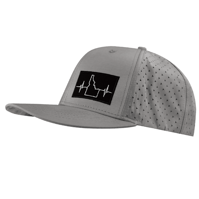 Idaho Hat, Baseball Hat, Snapback Hat, Gray, Mens Hat, Womens Hat, Side Picture