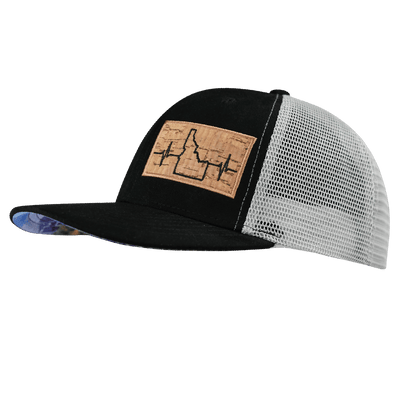 Idaho Hat, Baseball Hat, Snapback Hat, Suede, Black, Gray, Mens Hat, Womens Hat, Side Picture