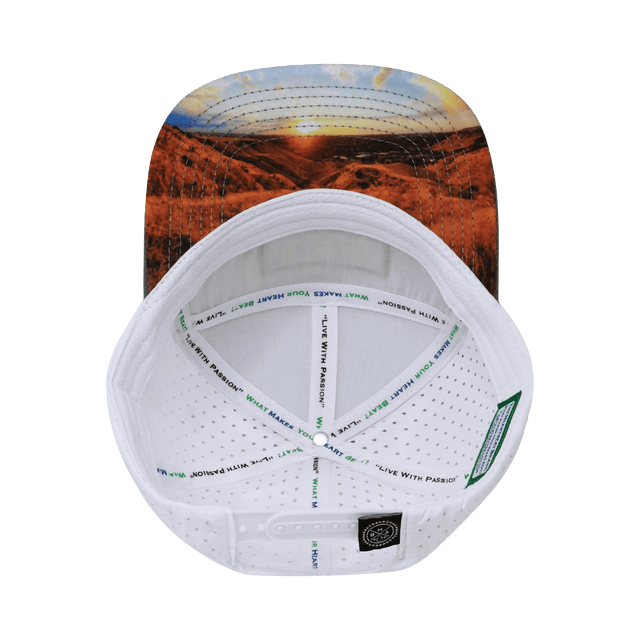 Idaho Hat, Flat Bill, Snapback Hat, Cork, Gray, White, Black Patch, Mens Hat, Womens Hat, Underbill Picture
