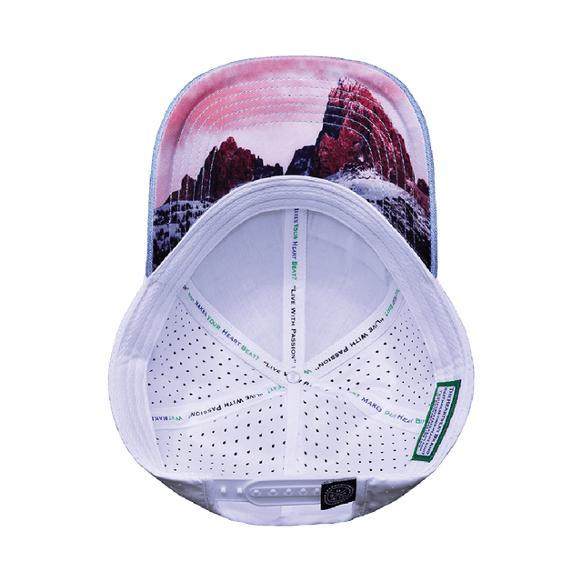 Idaho Hat, Low Profile, Ponytail, Snapback Hat, Light Blue, White, Mens Hat, Womens Hat, Underbill Picture