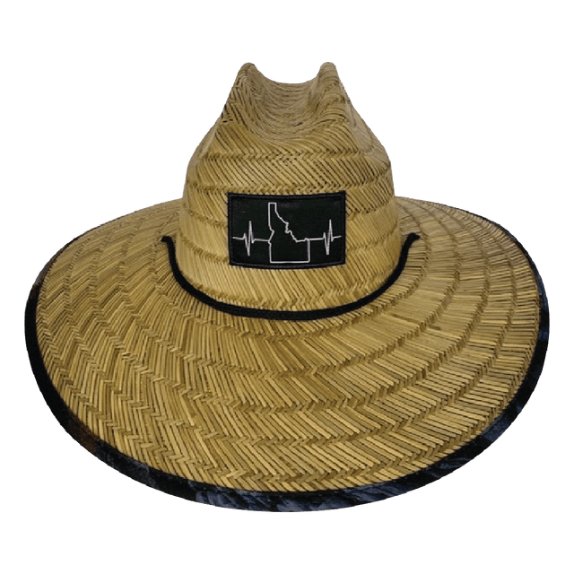 Idaho Straw, Sun Hat, McCall Night, Mens Straw Hat, Womens Straw Hat, Front Picture