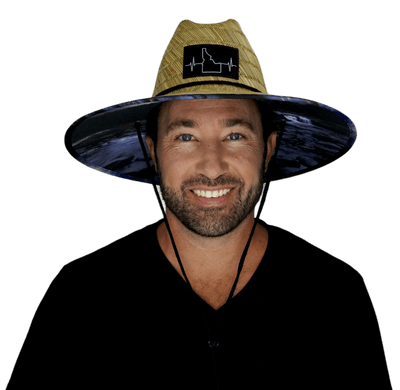 Idaho Straw, Sun Hat, McCall Night, Mens Straw Hat, Womens Straw Hat, Man In Straw Hat Picture