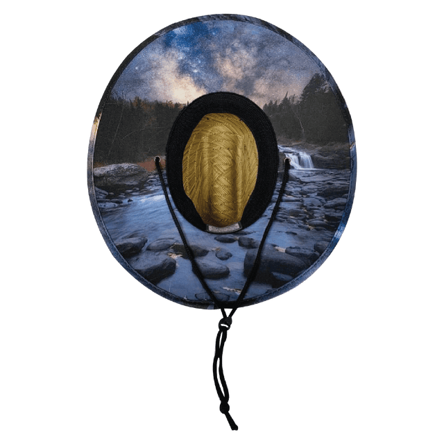 Idaho Straw, Sun Hat, McCall Night, Mens Straw Hat, Womens Straw Hat, Underbill Picture